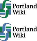 Thumbnail for File:PortlandWiki logo v1a and v1b paths.svg