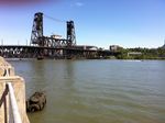 Thumbnail for File:Steel Bridge from North Waterfront Park.jpg
