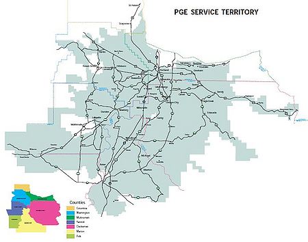 PGE service map