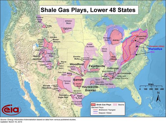 Shale Gas Map