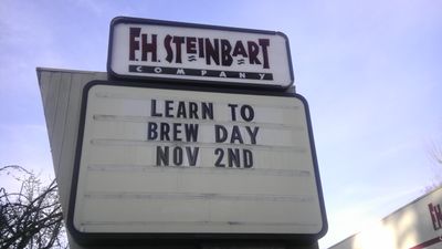 Sign at F.H. Steinbarts